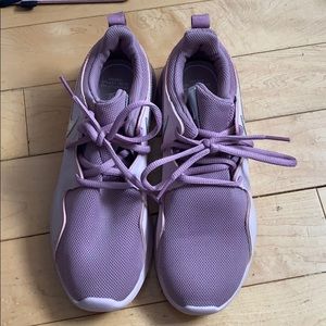 Purple Nike shoes